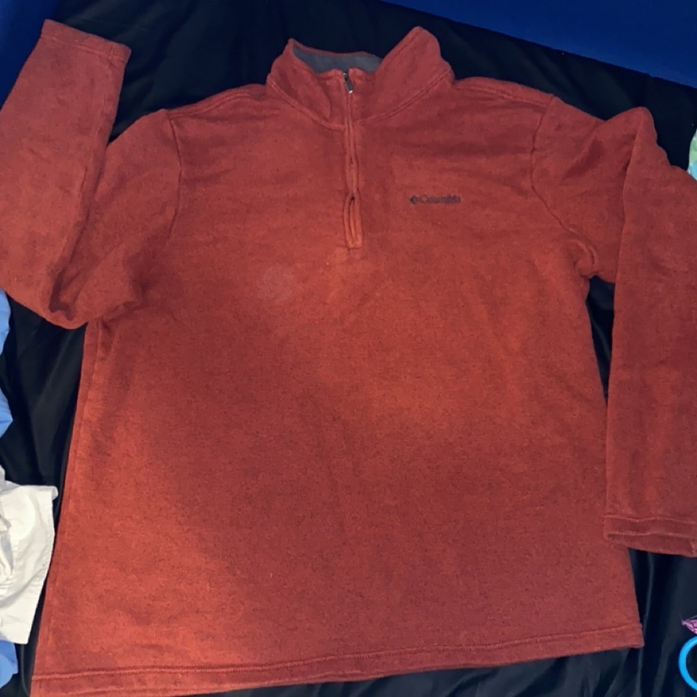 Mens Columbine 1/4 zip pullover sweater